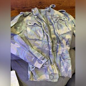 Free people camo jacket